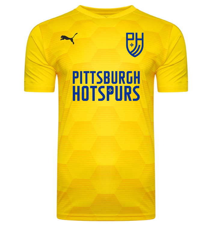 Pittsburgh Hotspurs yellow team jersey