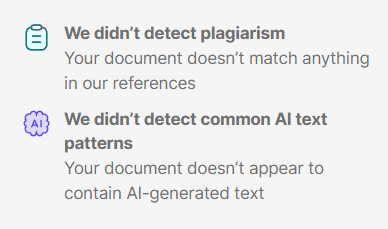 Image of Grammarly AI text grading